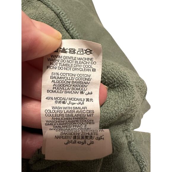 Sweaty Betty After Class Cropped Green Sweatshirt Size 12 - Picture 7 of 7